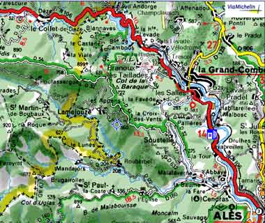 localisation - carte Michelin